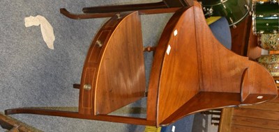 Lot 1124 - Georgian mahogany corner washstand