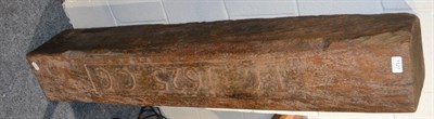 Lot 1127 - Oak lintel dated 1625