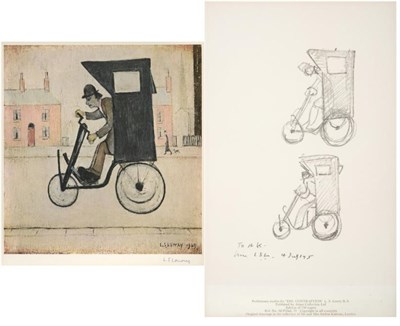 Lot 91 - After Laurence Stephen Lowry RA (1887-1976)  "The Contraption " Signed in pencil, with the...