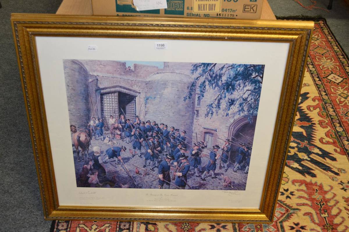 Lot 1198 - Terence Cuneo ''The Raising Of The Green Howards'', a print