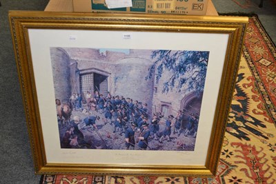 Lot 1198 - Terence Cuneo ''The Raising Of The Green Howards'', a print