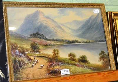 Lot 1233 - Milton Drinkwater, pair of watercolour landscapes lake district