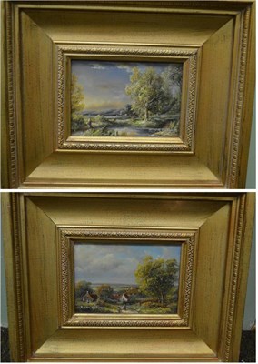 Lot 1254 - Ivan Brough (b. 1936), A pair of landscape oils on board, each signed