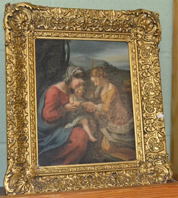 Lot 1264 - Manner of Murillo (19th century), St Justa with the Madonna and Christ Child, oil on canvas