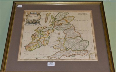 Lot 1271 - [Morden (Robert)], Britannia Romana, early hand-coloured map, mounted, framed and glazed