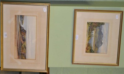 Lot 1282 - Emily Nicholson, RA, two Welsh coastal scenes, watercolours