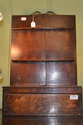 Lot 1294 - 18th century oak spoon rack