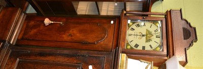 Lot 1295 - Longcase clock Thos Harvey Baldock, in an oak case