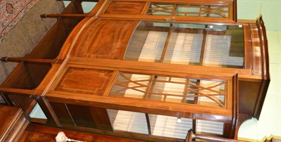 Lot 1296 - Edwardian inlaid mahogany display cabinet