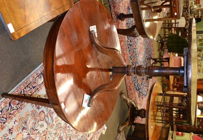 Lot 1322 - Pair of mahogany D-end tables