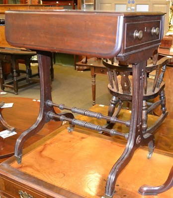 Lot 1337 - 19th century mahogany work table