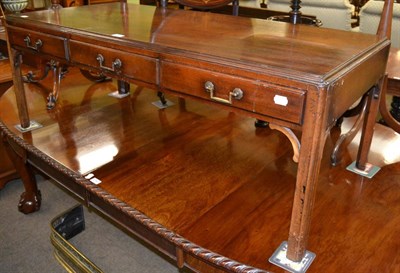 Lot 1339 - Mahogany coffee table with three drawers