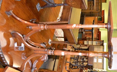 Lot 1346 - Two 19th century mahogany torcheres