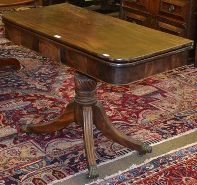 Lot 1402 - Regency mahogany fold-over tea table