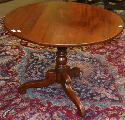 Lot 1403 - 19th century mahogany tip-top tripod occasional table