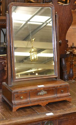 Lot 1408 - Walnut toilet mirror