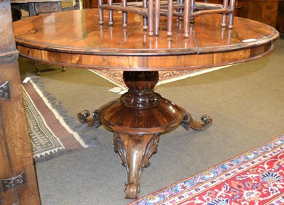 Lot 1413 - William IV rosewood breakfast table