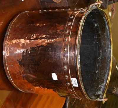 Lot 1417 - Copper log bin