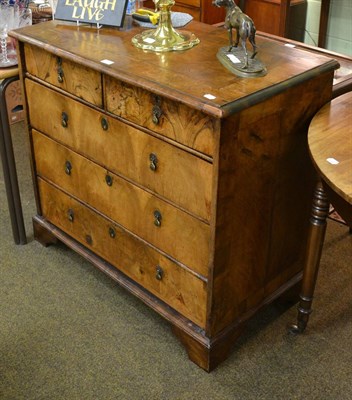 Lot 1459 - Late 18th century walnut four height chest of drawers with straight front