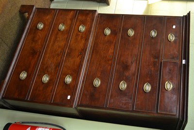 Lot 1461 - Georgian mahogany chest on chest