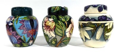 Lot 5 - A Modern Moorcroft Cavendish Pattern Ginger Jar and Cover, 100/300, designed by Philip Gibson,...
