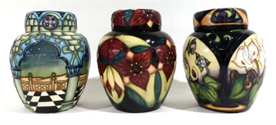 Lot 6 - A Modern Moorcroft Ashwood Gold Pattern Ginger Jar and Cover, 3/200, designed by Emma Bossons,...