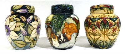 Lot 8 - A Modern Moorcroft Star of Bethlehem Pattern Ginger Jar and Cover, 25/250, designed by Rachel...