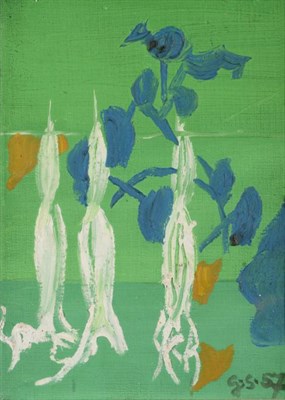 Lot 131 - Graham Sutherland OM (1903-1980)   "Datura "  Initialled and dated (19)57, inscribed verso  "To...