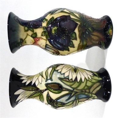 Lot 24 - A Modern Moorcroft Hellebore Pattern Vase, designed by Nicola Slaney, 19.5cm; and A Modern...