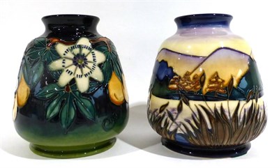 Lot 25 - A Modern Moorcroft Spirit of the Lakes Pattern Vase, designed by Debbie Hancock, to commemorate the