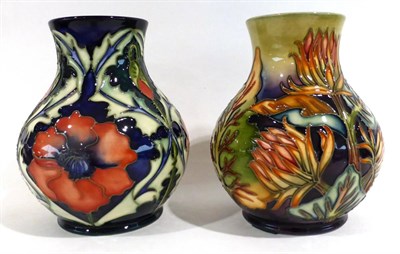 Lot 26 - A Modern Moorcroft Poppies Pattern Vase, designed by Rachel Bishop, 15.5cm; and A Modern...