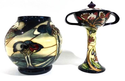 Lot 31 - A Modern Moorcroft Symphony Pattern Twin-Handled Vase and Cover, designed by Emma Bossons,...