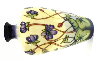 Lot 41 - A Modern Moorcroft Hepatica Pattern Vase, designed by Emma Bossons, 32cm