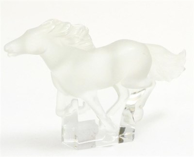Lot 74 - A Lalique model of a galloping horse