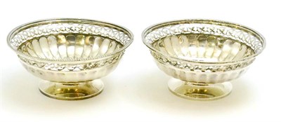 Lot 75 - A pair silver bonbon dishes, Birmingham 1924