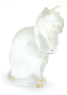 Lot 78 - A Lalique model of a cat