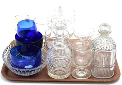 Lot 129 - Decanters and rummers, etc