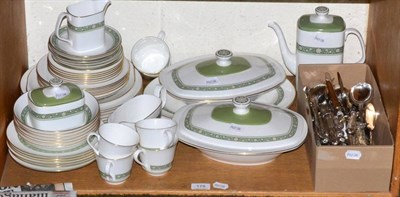 Lot 178 - Royal Doulton Rondelay dinner/tea/coffee service and Kings pattern flatware