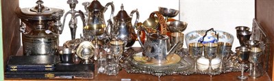 Lot 183 - Silver plated ware, decorative ceramics, etc