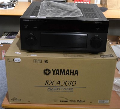 Lot 521 - A Yamaha RXA3010 Aventage AV receiver, boxed with remote  Sold PAT tested for electrical safety...