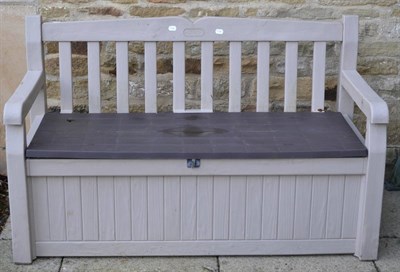 Lot 573 - A Keter storage bench