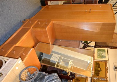 Lot 610 - Gentleman's wardrobe and matching dressing table