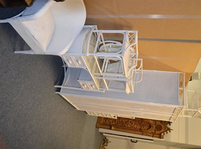 Lot 617 - A suite of white finished cane furniture