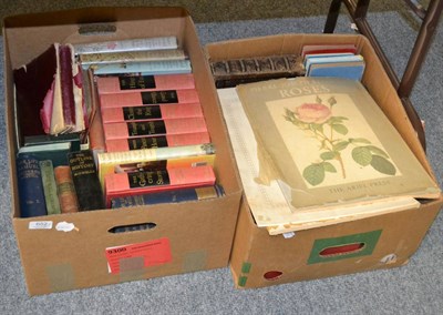 Lot 652 - Two boxes of books including ";The Life of Samuel Johnson";, several volumes by Winston...