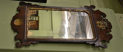 Lot 715 - A George III fret work mirror