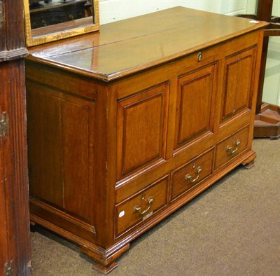 Lot 736 - An 18th century mule chest