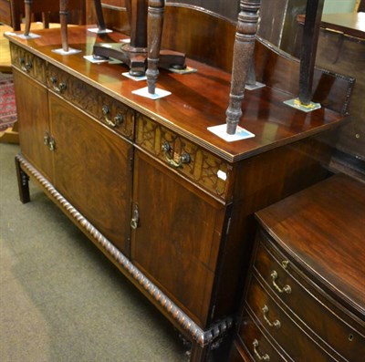 Lot 747 - Period style mahogany sideboard