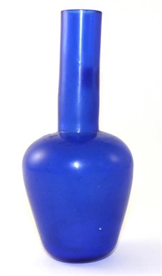 Lot 187 - A Peking Glass Bottle Vase, of ovoid form with cylindrical neck, bears four character Daoguang...