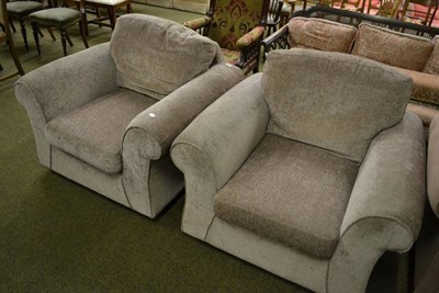 Lot 794 - A pair of modern armchairs