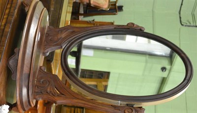 Lot 819 - A mahogany toilet mirror